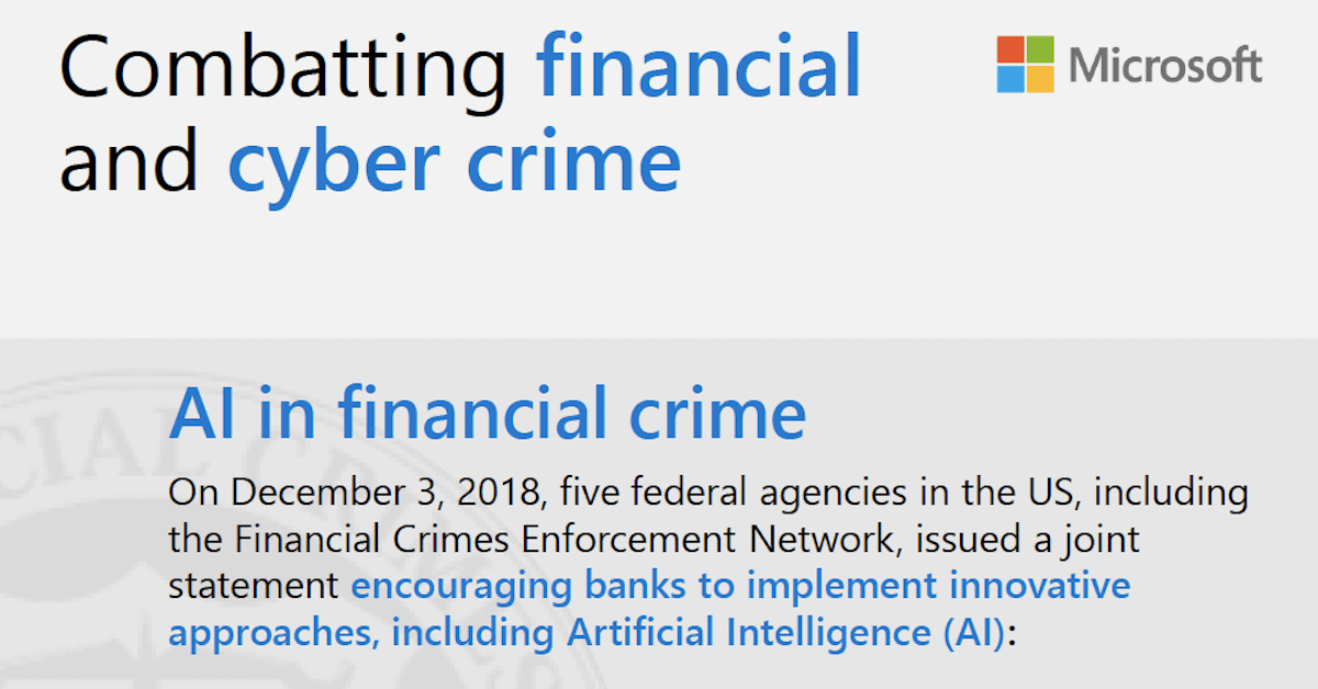 Combatting financial crime infographic